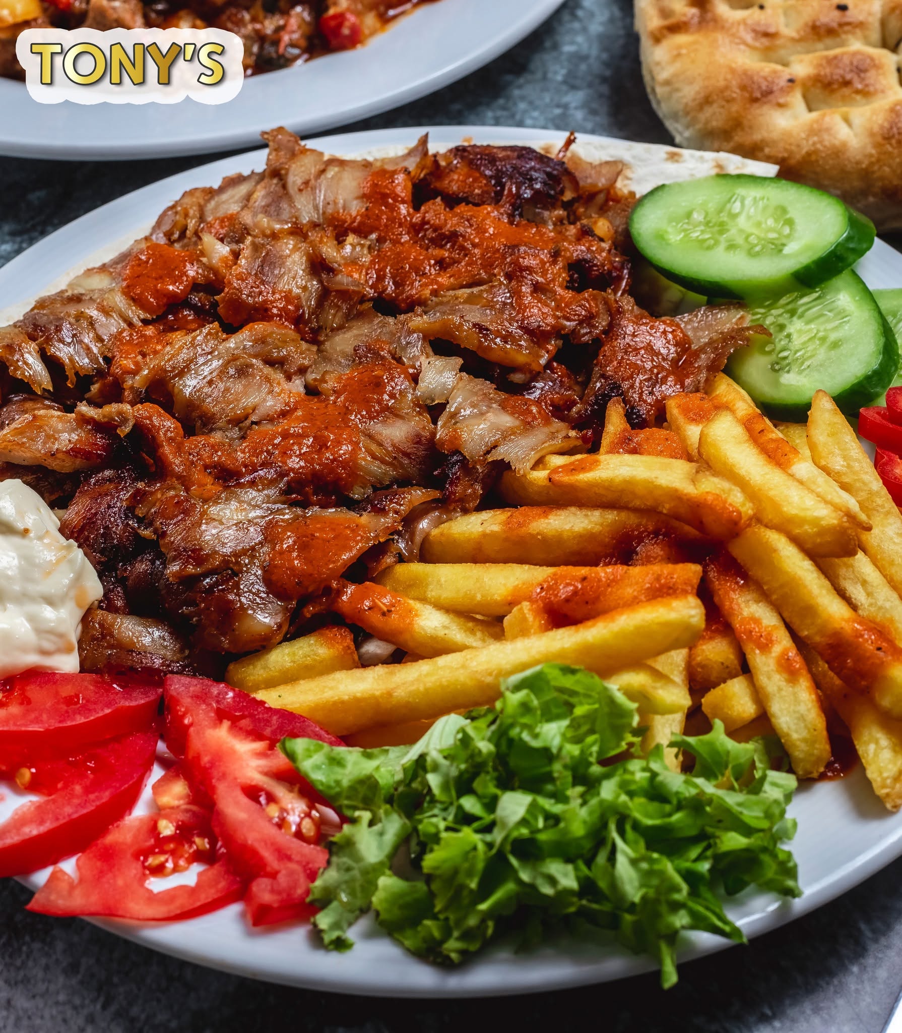 Doner Kebab Wrap Tonys Takeaway Edinburgh